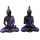 Buddha Thailandese - Viola e Nero - Lotus