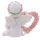 Cherubino con Cuore di Rose Rosa