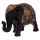 Elefante Thailandese Nero e Oro - Medio