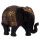 Elefante Thailandese Nero e Oro - Medio