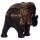 Elefante Thailandese Nero e Oro - Medio
