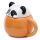 Tazza in Ceramica con Coperchio Sagomato - Panda - Animali Dolci