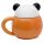 Tazza in Ceramica con Coperchio Sagomato - Panda - Animali Dolci