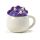 Tazza in Ceramica con Coperchio Sagomato - Dinosauro Viola - Animali Dolci