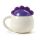 Tazza in Ceramica con Coperchio Sagomato - Dinosauro Viola - Animali Dolci