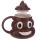Tazza Emotive in Ceramica con Coperchio - Poop
