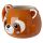 Tazza in Ceramica a Forma di Testa di Panda Rosso - Animali Dolci