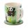 Set Tazza in Porcellana e Sottobicchiere - Panda - Animal Kingdom