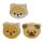 Set di 3 Gomme da Cancellare - Carlino, Gatto, Cane Shiba Inu