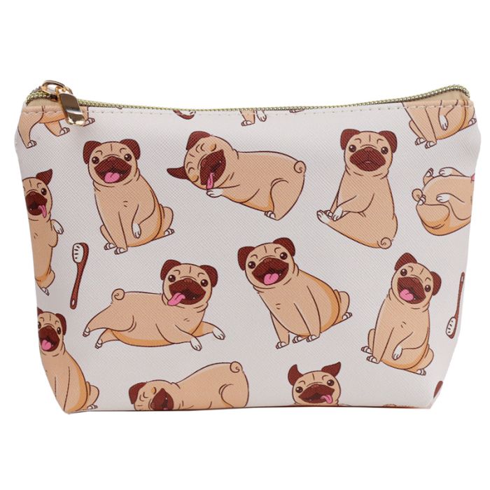 Beauty Case in PVC - Piccolo - Pug Carlino