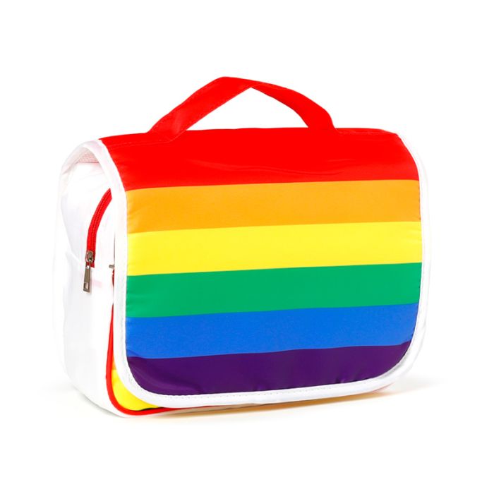 Beauty Case da Viaggio con Gancio Appendibile - Arcobaleno