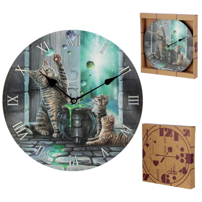 Orologio da Muro - Hubble Bubble Cat - Lisa Parker