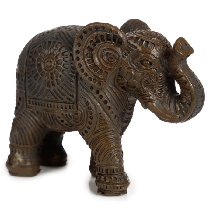 Elefante Thailandese - Piccolo - Effetto Legno Scuro