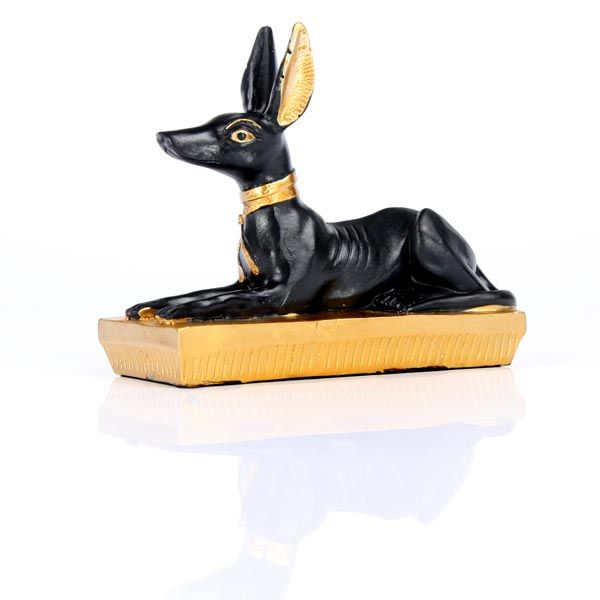 Anubis Nero e Oro Sdraiato