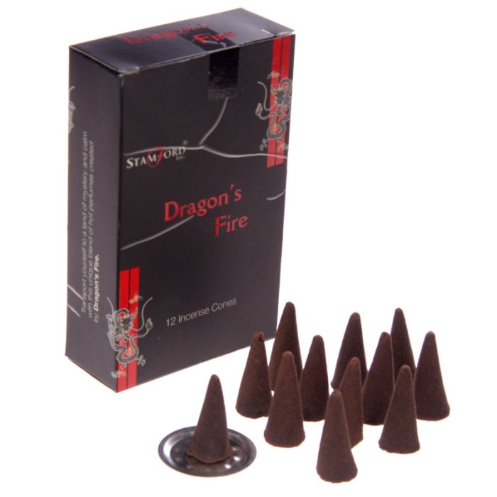 37180 Coni d'Incenso Stamford Black - Dragone in Fiamme
