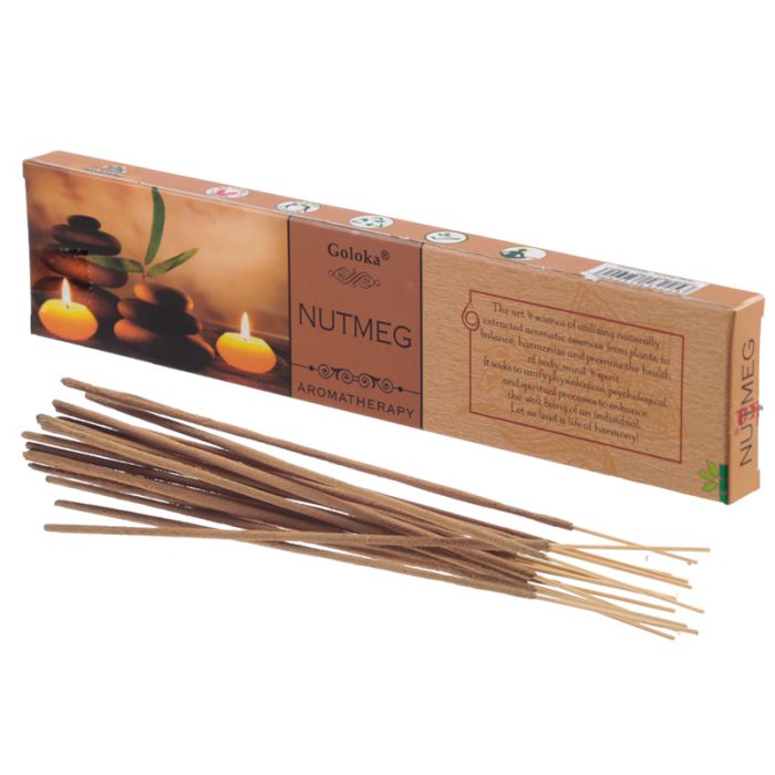 Bastoncini d'Incenso Goloka Aromatherapy - Noce Moscata