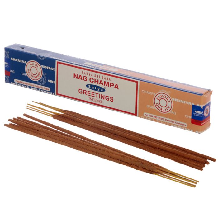 01320 Bastoncini di Incenso - Satya Nag Champa - Greetings