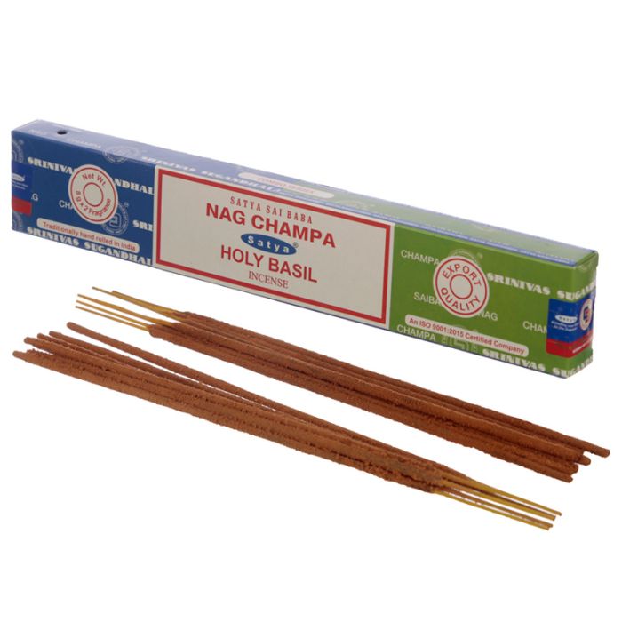 01322 Bastoncini di Incenso - Satya Nag Champa - Basilico Sacro