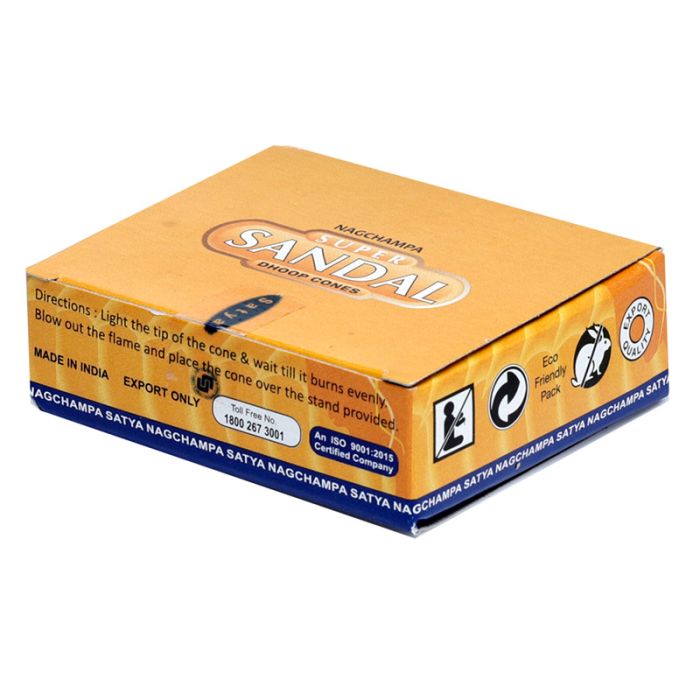 01433 Coni d'Incenso Satya Nag Champa Dhoop - Sandalo