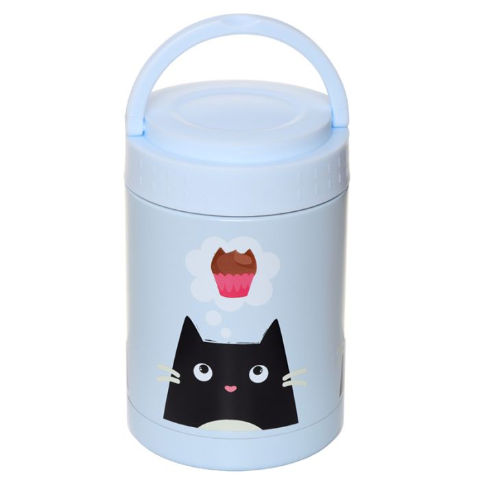 Contenitore per Alimenti Termico in Acciaio 500ml - Gatto - Feline Fine