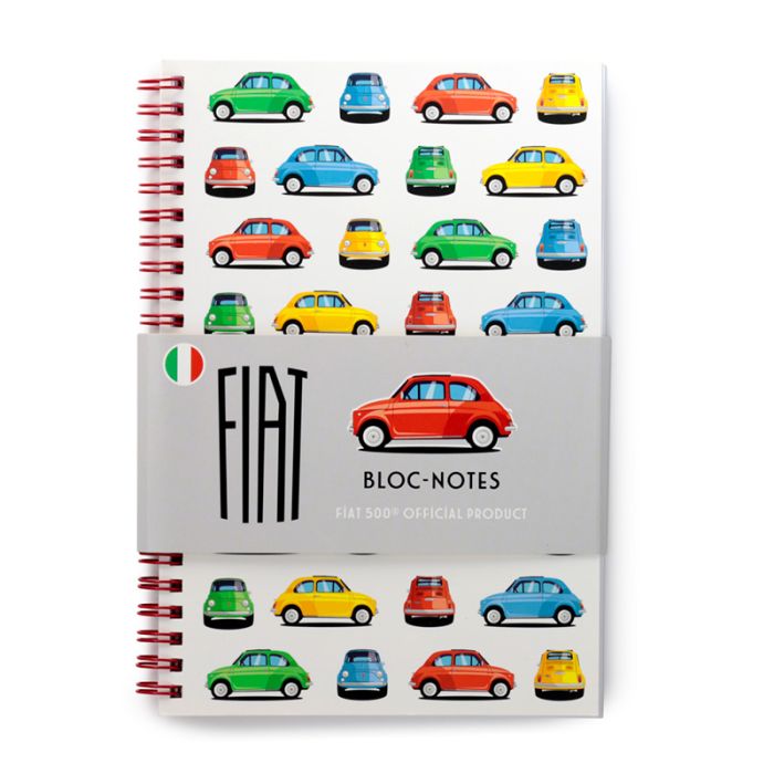 Quaderno A5 a Righe - Spirale - Fiat 500 Retro