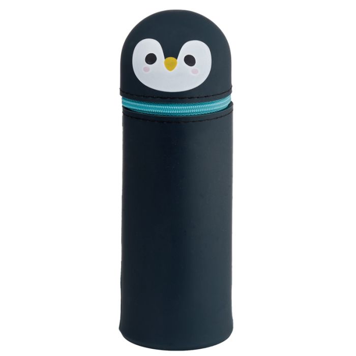 Astuccio Portapenne in Silicone - Animali Dolci - Pinguino