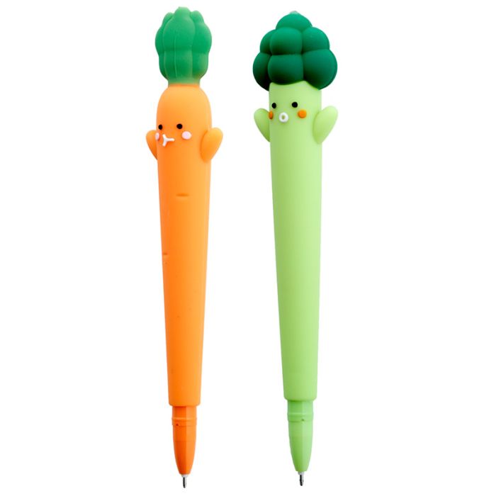 Penna a forma di Carota e Broccolo - Veg Friends