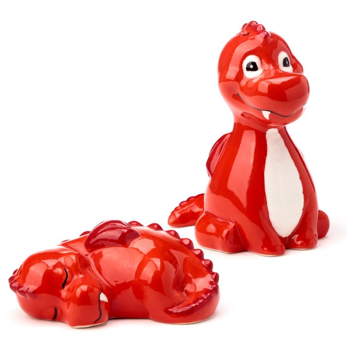 Set Sale e Pepe in Ceramica - Drago Rosso