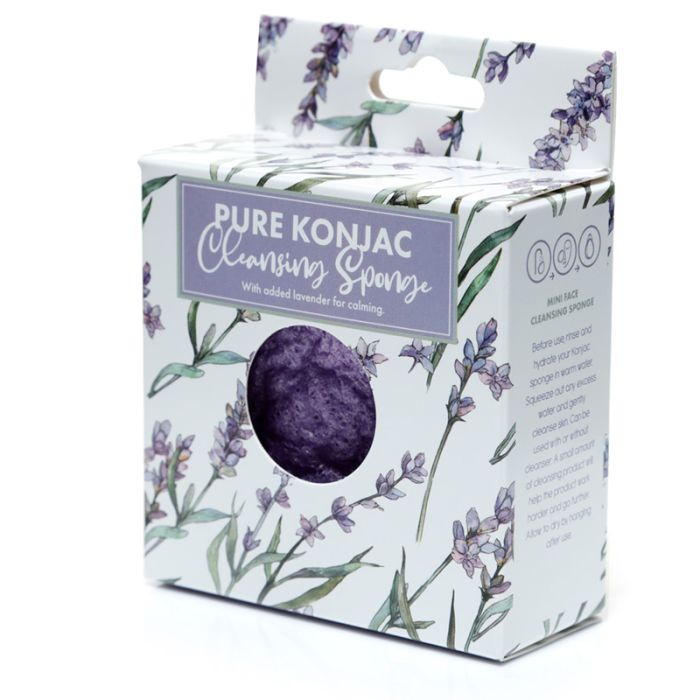 Spugna Viso in Konjac con Lavanda Calmante - Lavanda
