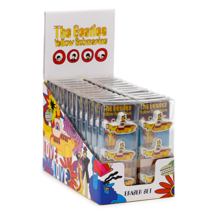 Set di 3 Gomme da Cancellare - The Beatles Yellow Submarine