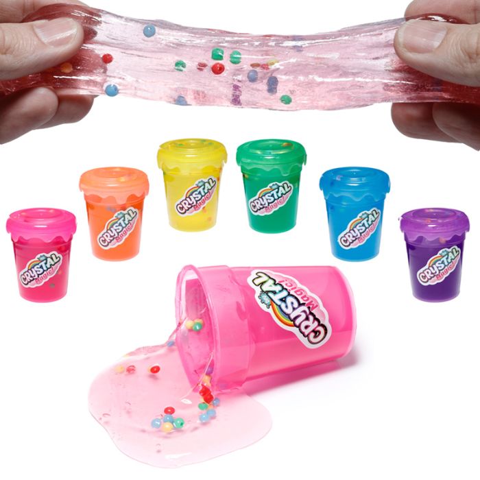 Slime con Perline Colorate - Magic Crystal