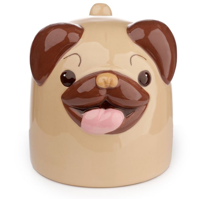 Tazza Sottosopra in Ceramica - Cani - Pug Carlino