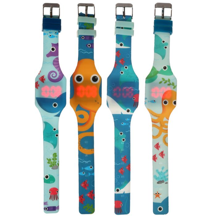 Orologio da Polso in Silicone - Animali Marini