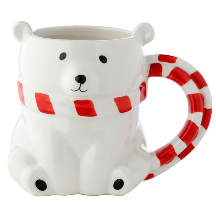 Tazza in Ceramica a Forma di Orso Polare