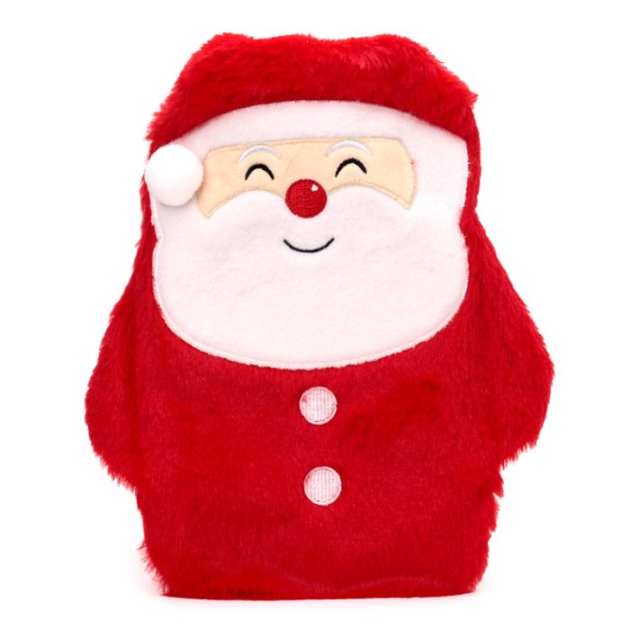 Borsa d'Acqua Calda con Cover in Peluche - 1L - Babbo Natale