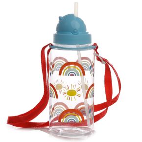Borraccia per Bambini con Cannuccia 450ml - Arcobaleno Borraccia per Bambini con Cannuccia 450ml - Arcobaleno