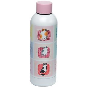 Borraccia Termica in Acciaio 530ml - Planet Cat - Angie Rozelaar Borraccia Termica in Acciaio 530ml - Planet Cat - Angie Rozelaar