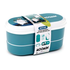 Set di Contenitori per Alimenti Bento con Posate - Moomin Set di Contenitori per Alimenti Bento con Posate - Moomin