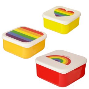 Set di 3 Contenitori per Alimenti S/M/L - Arcobaleno Set di 3 Contenitori per Alimenti S/M/L - Arcobaleno