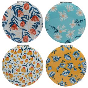 Specchietto da Borsa - Margherite, Ranuncolo e Protea - Sogno Floreale Specchietto da Borsa - Margherite, Ranuncolo e Protea - Sogno Floreale