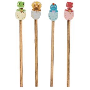 Matita con Gomma - Uovo con Cucciolo di Dinosauro Matita con Gomma - Uovo con Cucciolo di Dinosauro